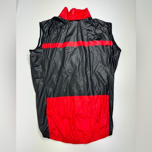 Squadra Wind Cycling Vest Sram Time Sport Pedal Team Black USA MADE 1740 Zip L - Picture 7 of 16